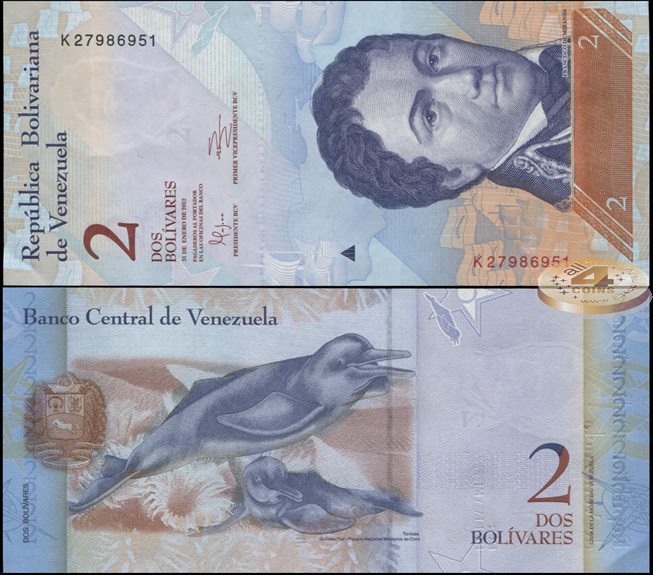 Венесуэла. 2 боливара (Unc) 2012