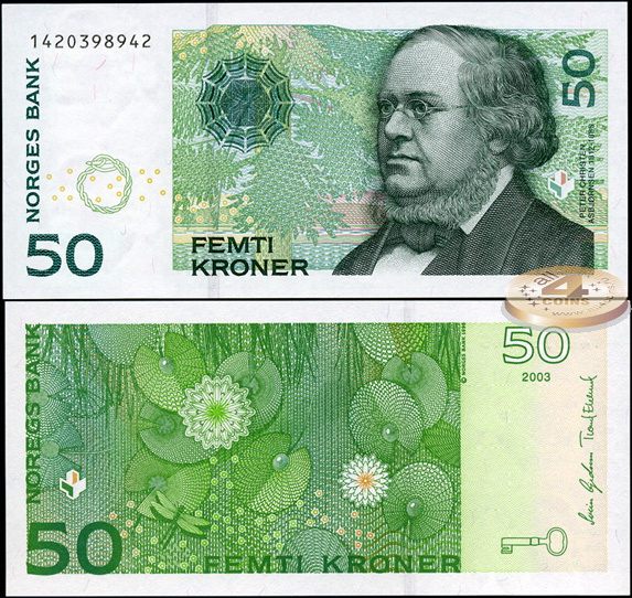 Норвегия. 50 крон (Unc) 2003