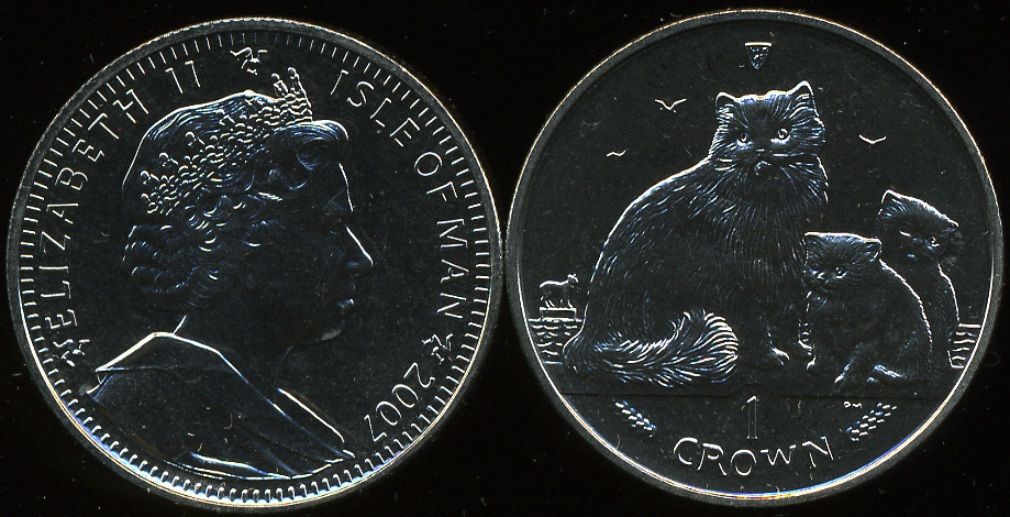 Остров Мэн. 1 крона. 2007 (Unc)