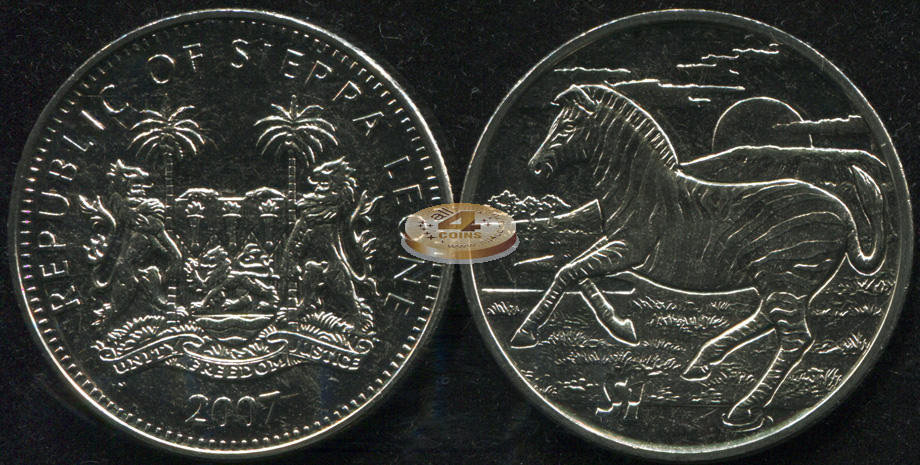 Сьерра Леоне. 1 доллар. 2007 (Unc)