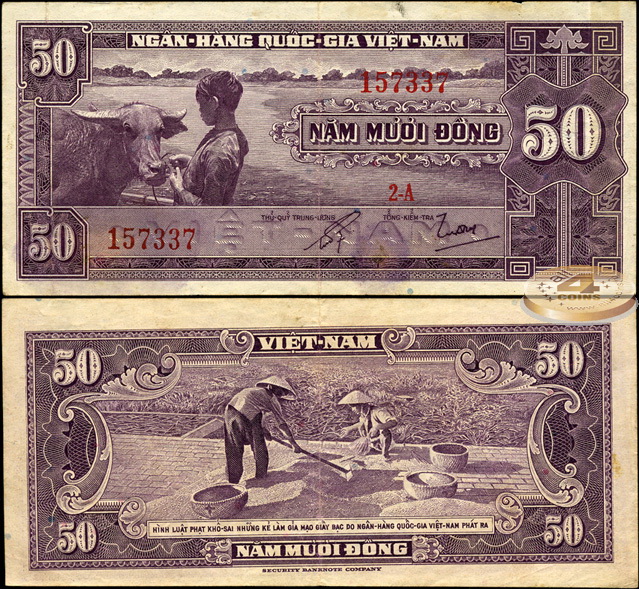 Вьетнам Южный. 50 донг (VF) 1956