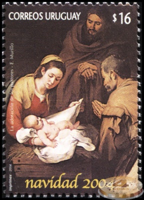 Уругвай. 2004. Рождество 2004 (Почтовая марка. MNH OG)