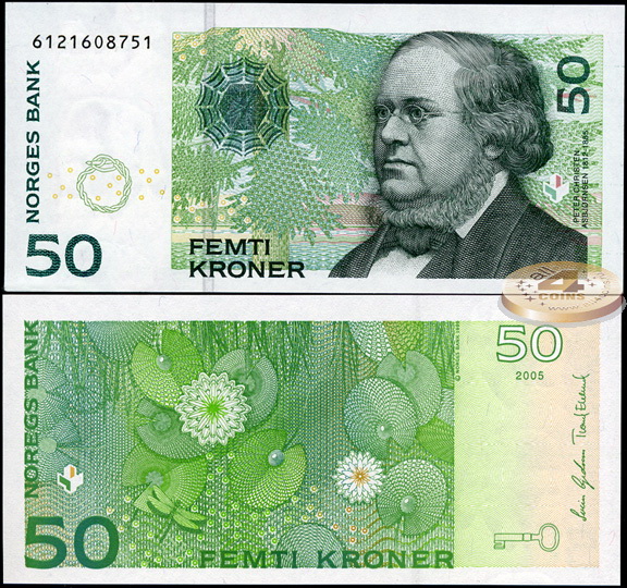 Норвегия. 50 крон (Unc) 2005