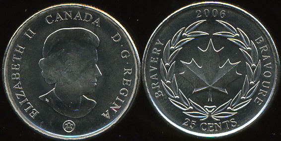 Канада. 25 центов. 2006 (Unc)