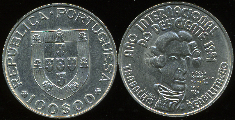 Португалия. 100 эскудо. 1981 (Unc)