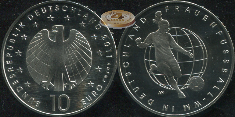 Германия. 10 евро. 2011 (Proof)