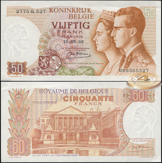 Бельгия. 50 франков (Unc) 1966