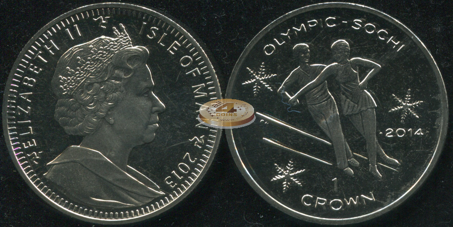 Остров Мэн. 1 крона. 2013 (Unc)