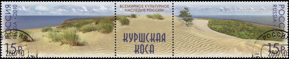 Россия. 2010. Куршская коса (Сцепка. CTO Гашеная)