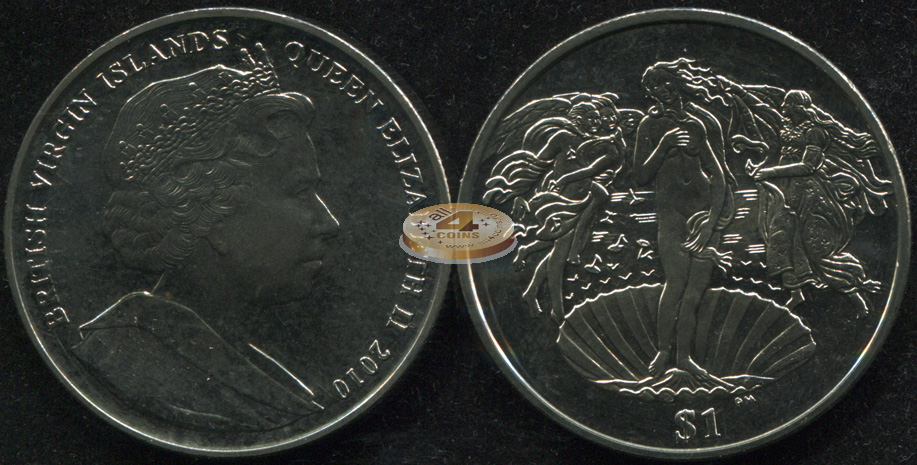 Британские Виргинские о-ва. 1 доллар. 2010 (Unc)