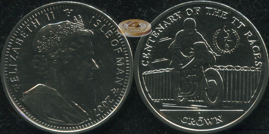 Остров Мэн. 1 крона. 2007 (Unc)
