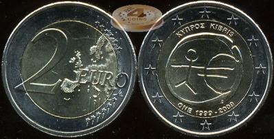 Кипр. 2 евро. 2009 (Unc. Биметалл)