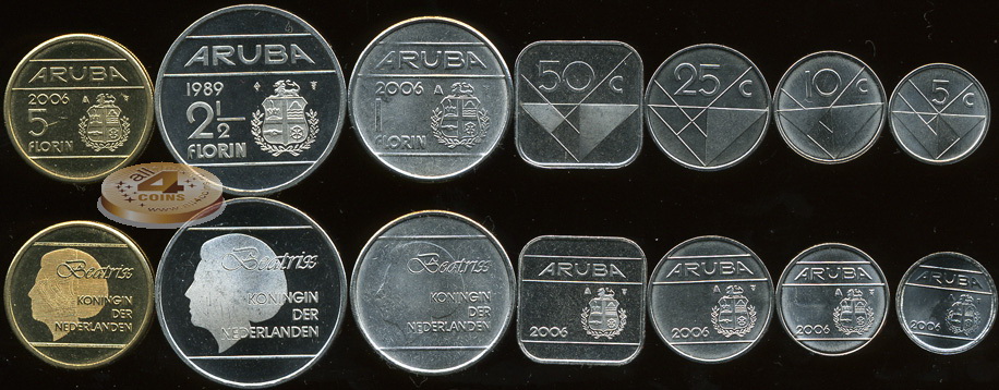 Аруба. Набор №1 (7 монет) 1986-2012
