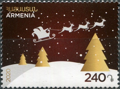 Армения. 2020. Новый год и Рождество (Почтовая марка. MNH OG)