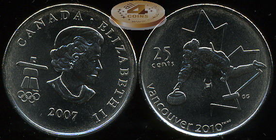 Канада. 25 центов. 2007 (Unc)