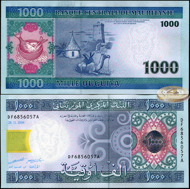 Мавритания. 1000 угий (Unc) 2006