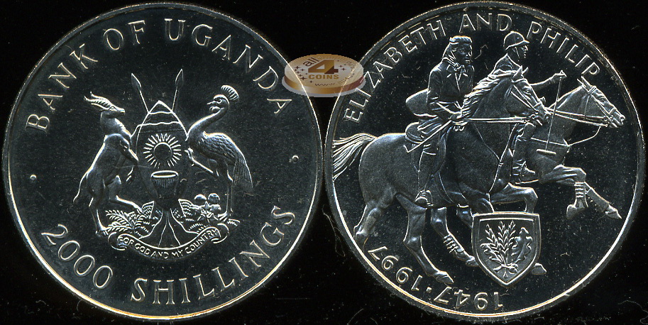 Уганда. 2000 шиллингов. 1997 (Unc)