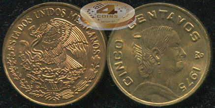 Мексика. 5 центаво. 1975 (Unc)