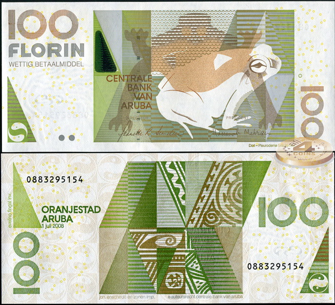 Аруба. 100 флоринов (Unc) 2008