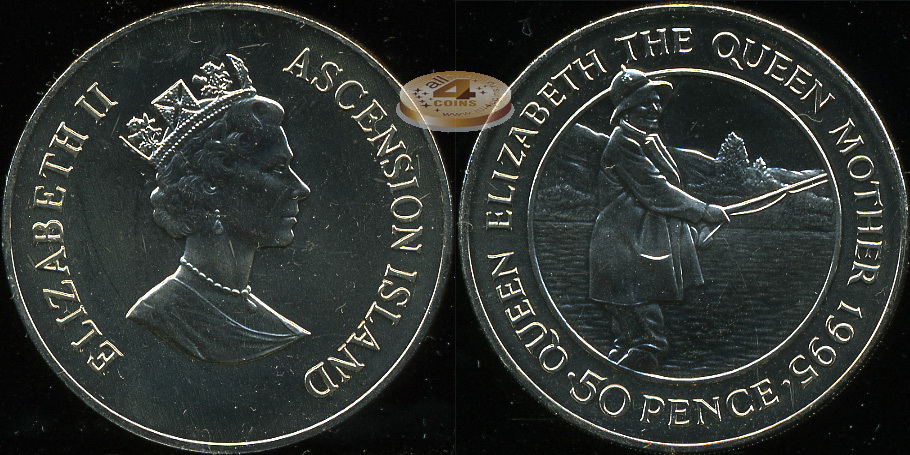 Остров Вознесения. 50 пенсов. 1995 (Unc)