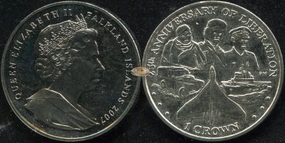 Фолклендские о-ва. 1 крона. 2007 (Unc)
