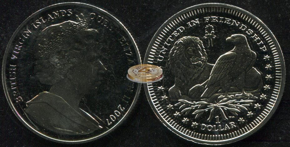 Британские Виргинские о-ва. 1 доллар. 2007 (Unc)