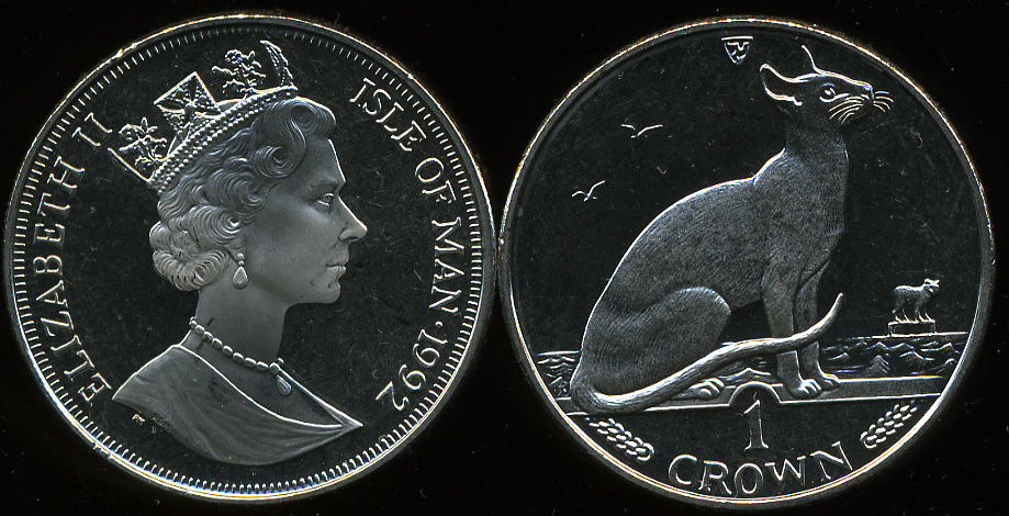 Остров Мэн. 1 крона. 1992 (Unc)