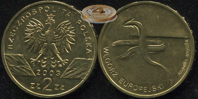 Польша. 2 злотых. 2003 (Unc)