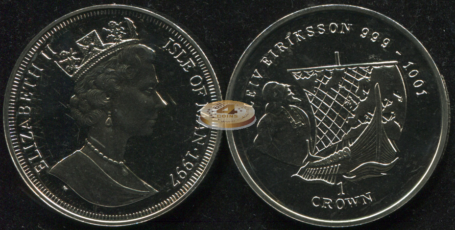 Остров Мэн. 1 крона. 1997 (Unc)