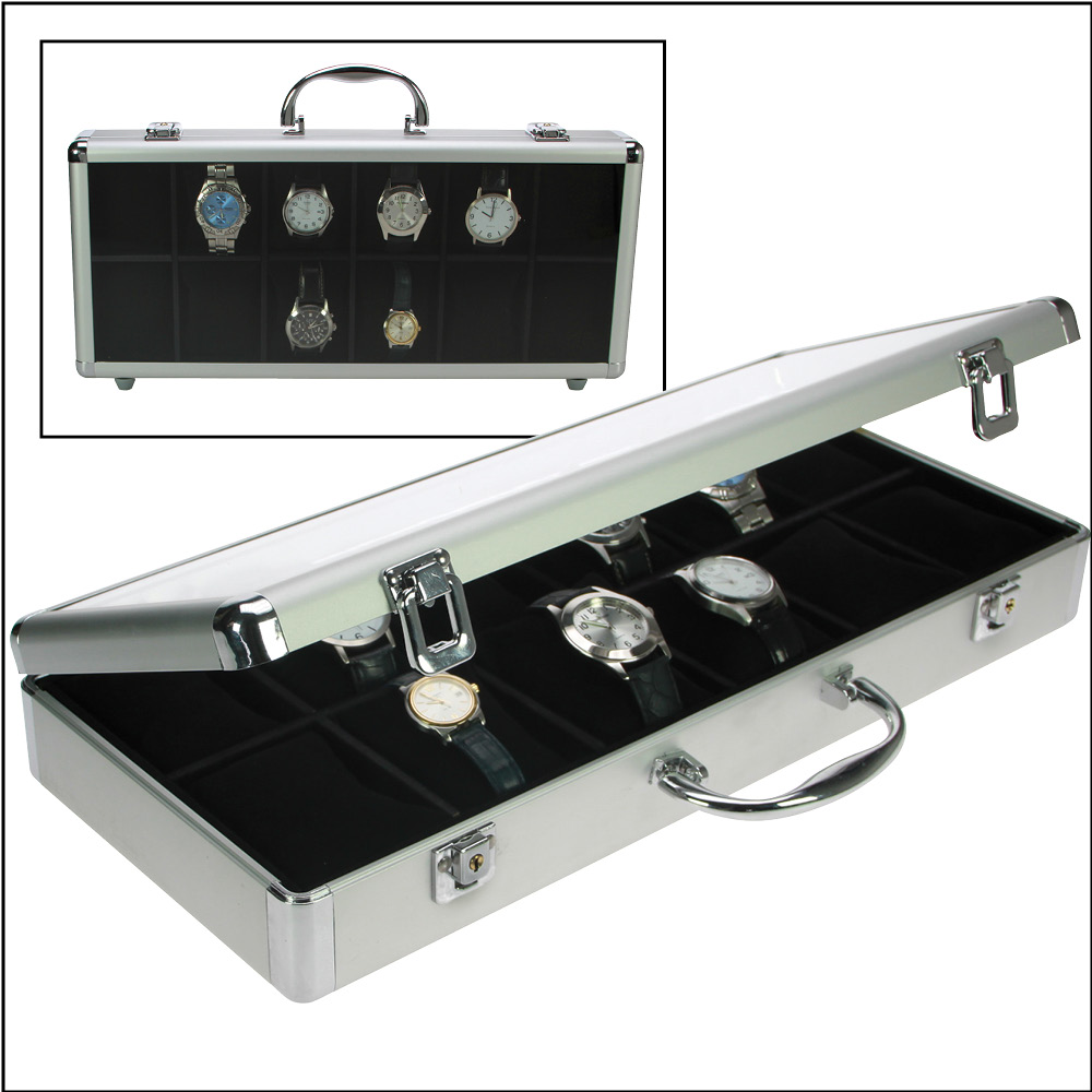 Кейс DESIGN для наручных часов. Черный бархат (SAFE)
