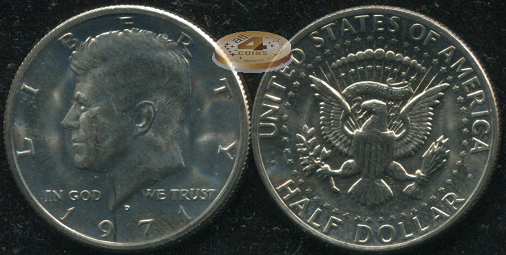 США. 1/2 доллара. 1971.D (Unc)