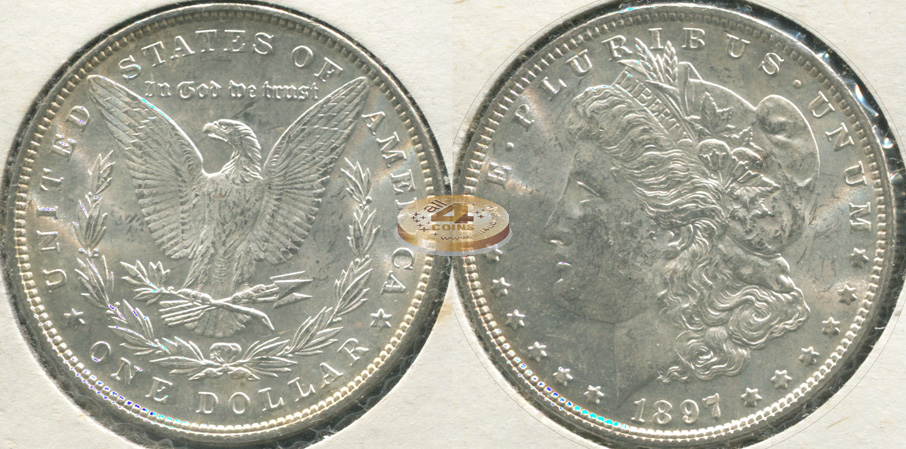США. 1 доллар. 1897 (Unc. Серебро)