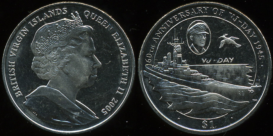 Британские Виргинские о-ва. 1 доллар. 2005 (Proof)