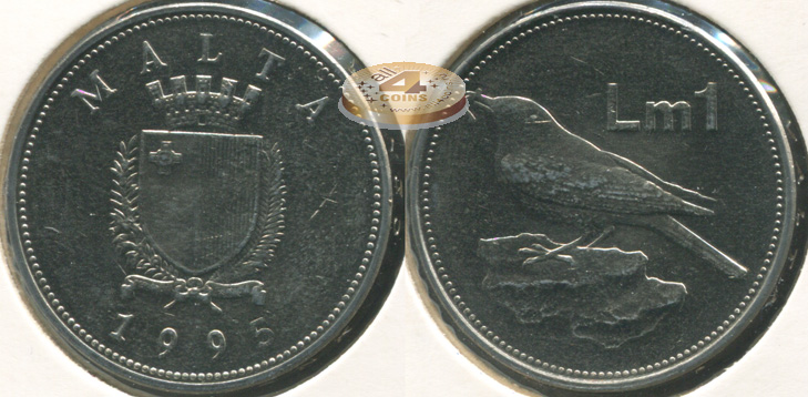 Мальта. 1 лира. 1995 (Unc)