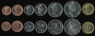 Фиджи. Набор №1 (7 монет) 1998-2006