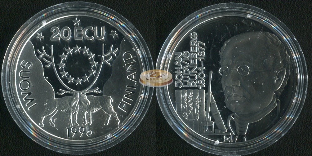 Финляндия. 20 экю. 1995 (Proof. Серебро)