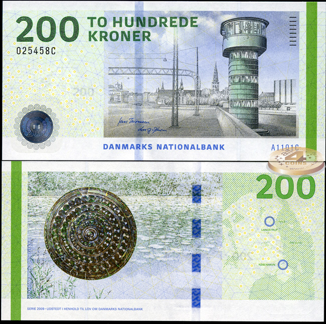 Дания. 200 крон (Unc) 2010