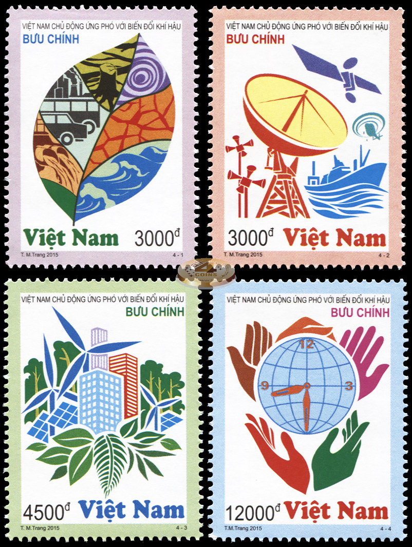 Вьетнам. 2015. Деятельность Вьетнама по сохранению климата (Серия. MNH OG)