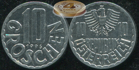 Австрия. 10 грошенов. 1996 (Unc)