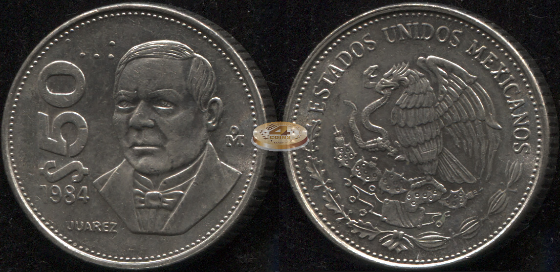 Мексика. 50 песо. 1984 (Unc)