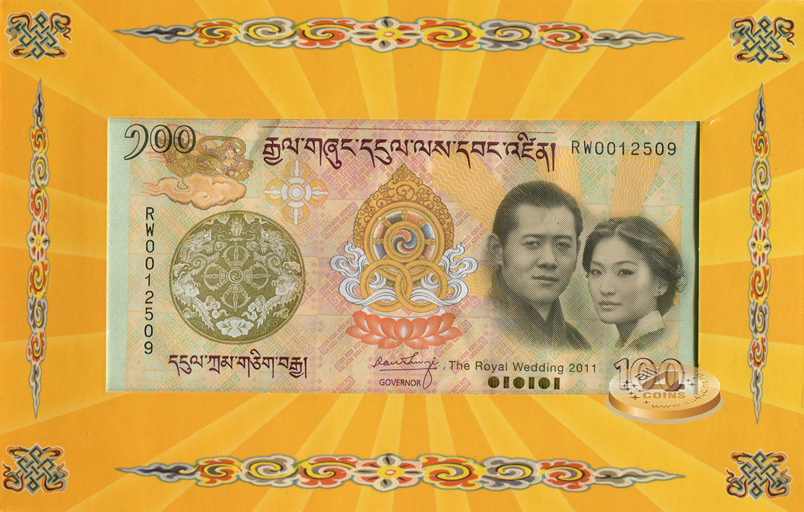 Бутан. 100 нгултрумов (Unc. Буклет) 2011