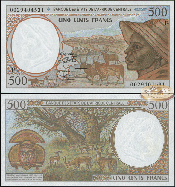 Центрально-Африканская респ. (КФА Центр). 500 франков (Unc) 2000