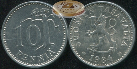 Финляндия. 10 пенни. 1984.N (Unc)