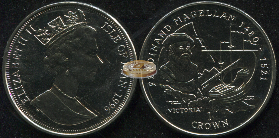 Остров Мэн. 1 крона. 1996 (Unc)