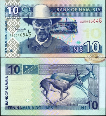 Намибия. 10 долларов (Unc) 2001