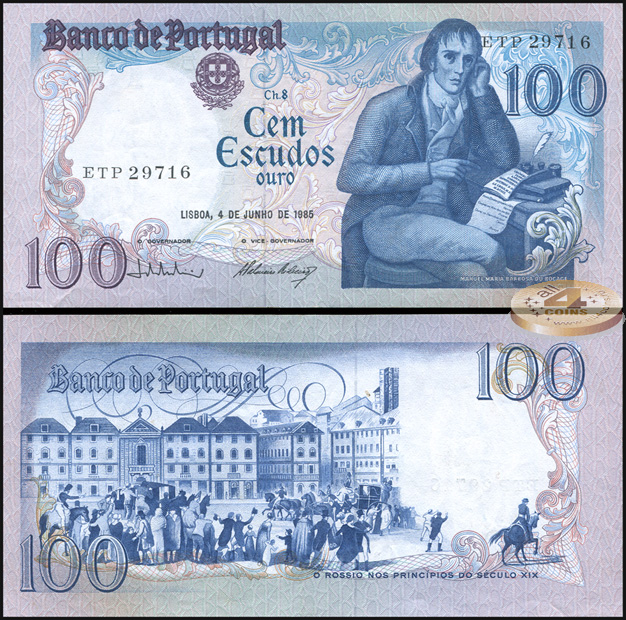 Португалия. 100 эскудо (Unc) 1985