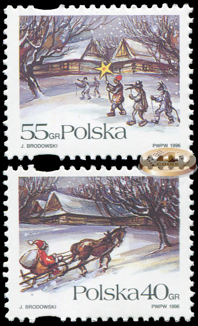 Польша. 1996. Рождество (Серия. MNH OG)