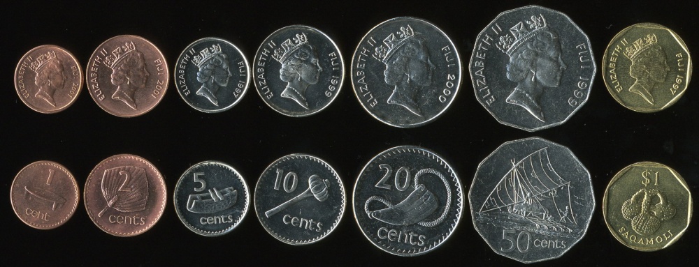 Фиджи. Набор №1 (7 монет) 1998-2006