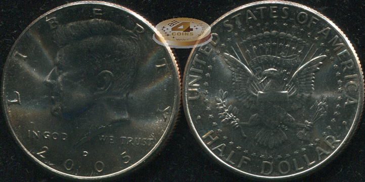 США. 1/2 доллара. 2005.D (Unc)