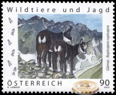 Австрия. 2013. Серна (Почтовая марка. MNH OG)